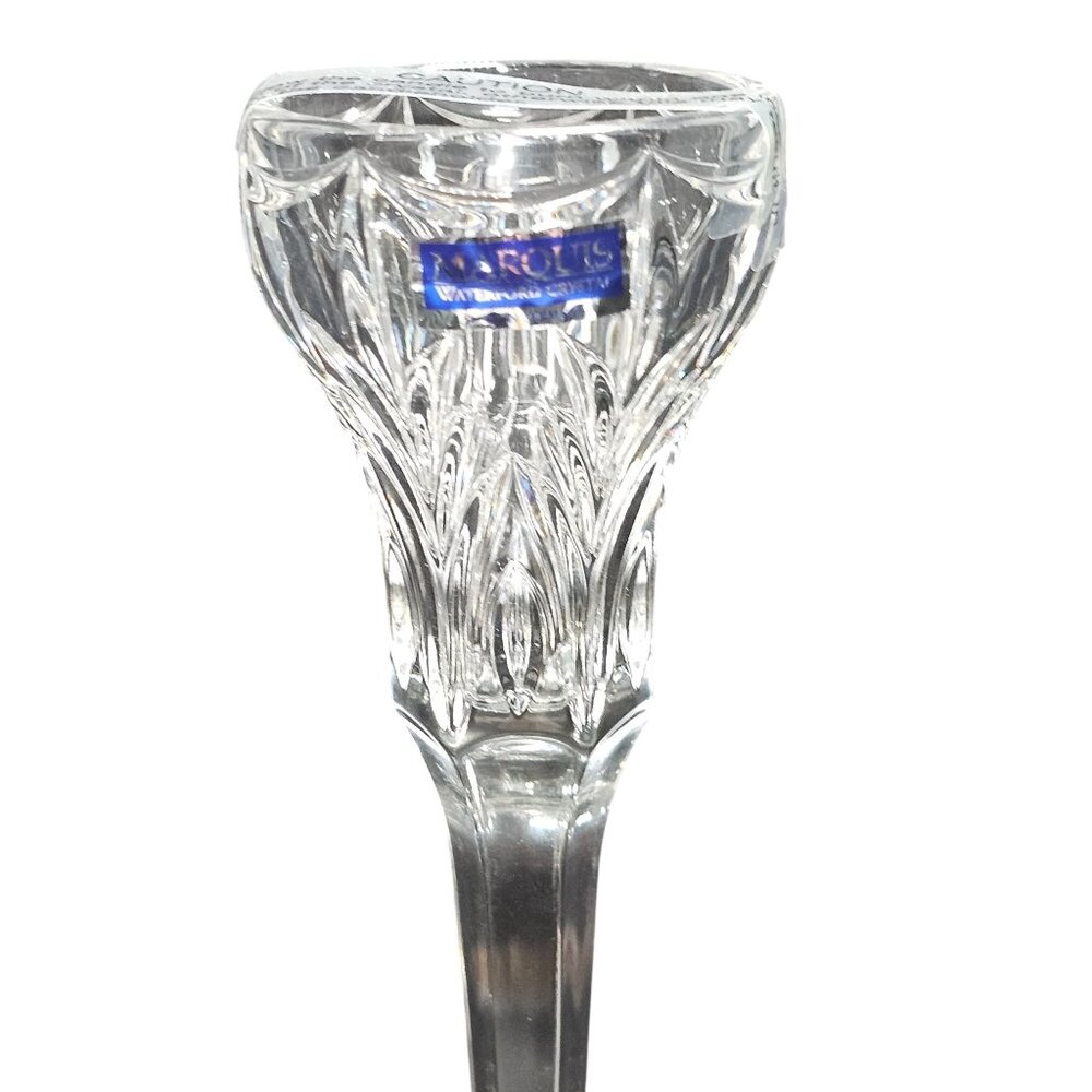 Waterford Crystal Canterbury Candlestick 8.5" Marquis Collection vtg luxury glam - Picture 2 of 8
